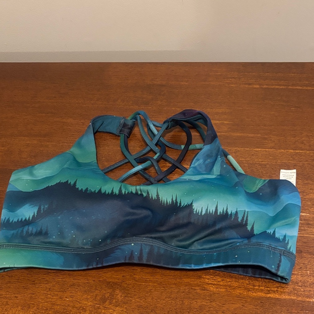 Constantly Varied Gear Aurora Borealis Butterfly back bra